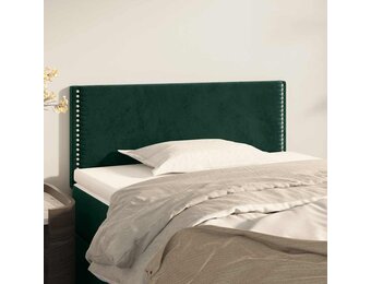 vidaXL Hoofdbord 80x5x78/88 cm fluweel donkergroen
