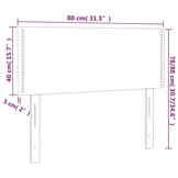 vidaXL Hoofdbord Donkergroen 80x5x78/88 cm - 57% Korting