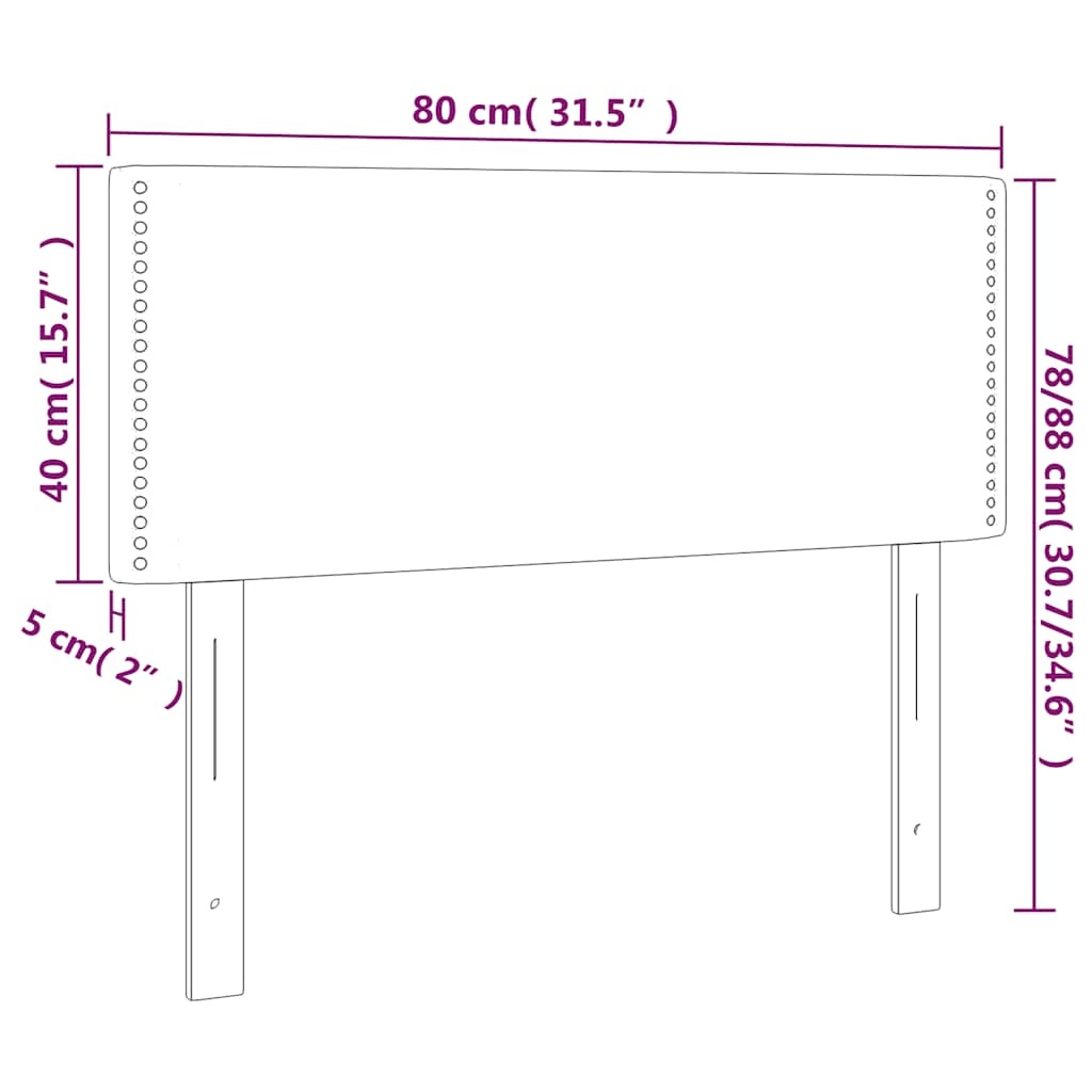 vidaXL Hoofdbord Donkergroen 80x5x78/88 cm - 57% Korting