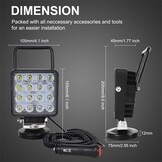 Draagbare LED Werklamp 48W - 40% Korting