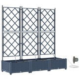 vidaXL Plantenbak Staal Grijs 120x40x126 cm - 61% Korting