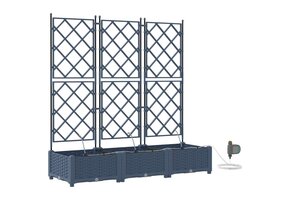 VidaXL Tuinplantbak Grijs Staal (120x40x126cm) - 47% Korting!