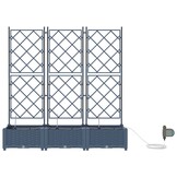 vidaXL Plantenbak Staal Grijs 120x40x126 cm - 61% Korting
