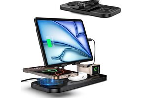 4-in-1 Draadloos Laadstation (iPhone, iWatch, AirPods) - 40% Korting!