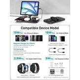 4-in-1 Draadloze Lader - iPhone, iWatch, AirPods, Tablet - 60% Korting
