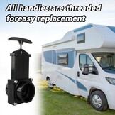 Afvoerventiel Camper Caravan Bestelwagen | 50mm Trekschuiver Zwart | 39% Korting
