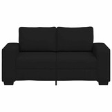 Zwarte 2-zitsbank 120 cm stof - 35% korting