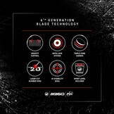 WINMAU Blade-serie – Professioneel steeldartbord Blade-serie – Officieel PDC-goedgekeurd steeldartbord – Blade X | 360 | Blade 6