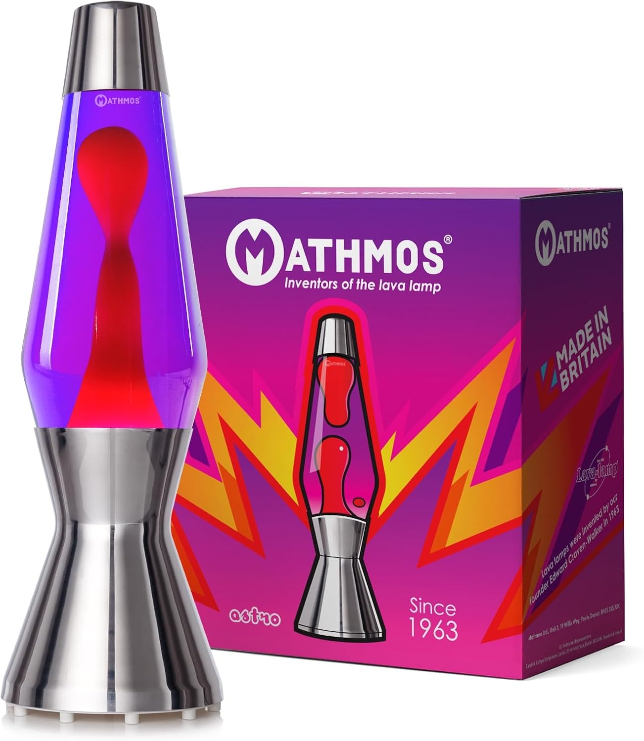 Mathmos Astro Lavalamp De Originele - Violet/Rood