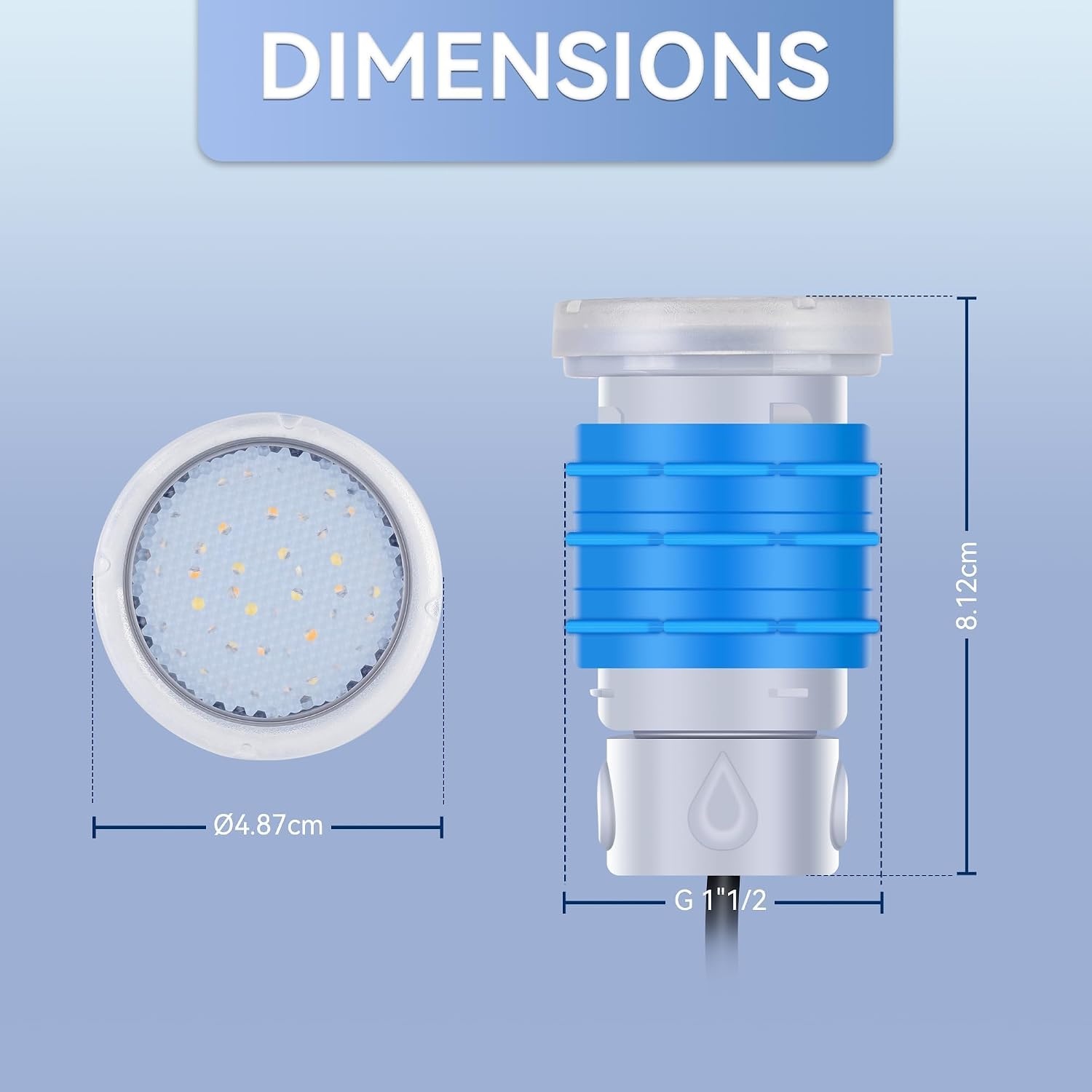LED Zwembadlamp RGB 6W 12V AC IP68 - 57% Korting