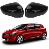 Spiegelafdekking compatibel met Renault Clio 4 2012-2016, Capture First Generation J87 2013-2019, Zoe 2012-2024, achteruitkijkspiegeldeksel 963732631R 963732631 - zwart