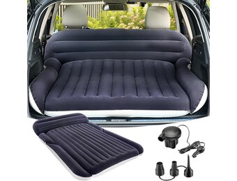 KMZ Opblaasbaar SUV-matras met pomp - Opblaasbaar automatras voor buiten voor SUV - Draagbaar slaapmatras