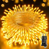 Lichtsnoer Buiten 10m 100 LED Warmwit Waterdicht met Timer & 8 Modi (58% Korting)
