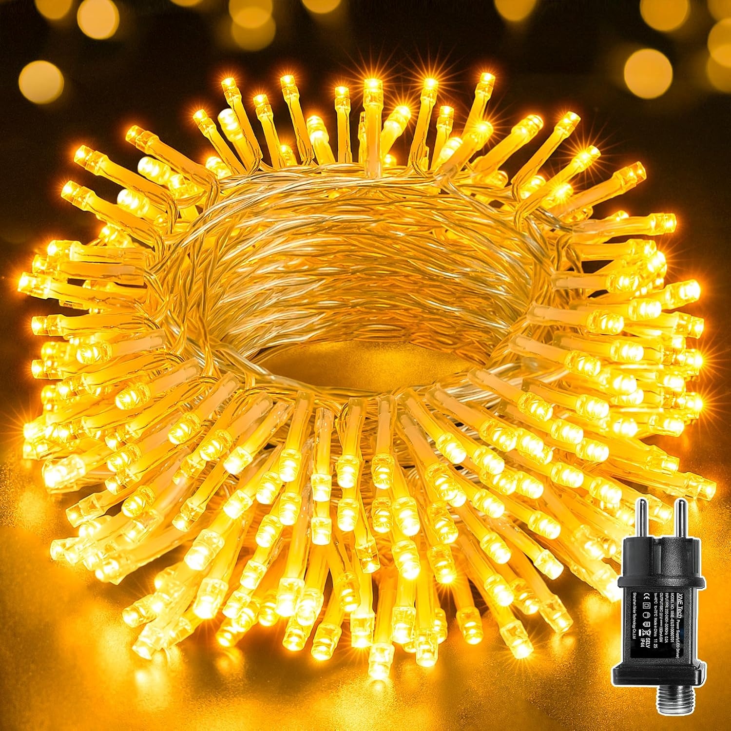 Lichtsnoer Buiten 10m 100 LED Warmwit Waterdicht met Timer & 8 Modi (58% Korting)