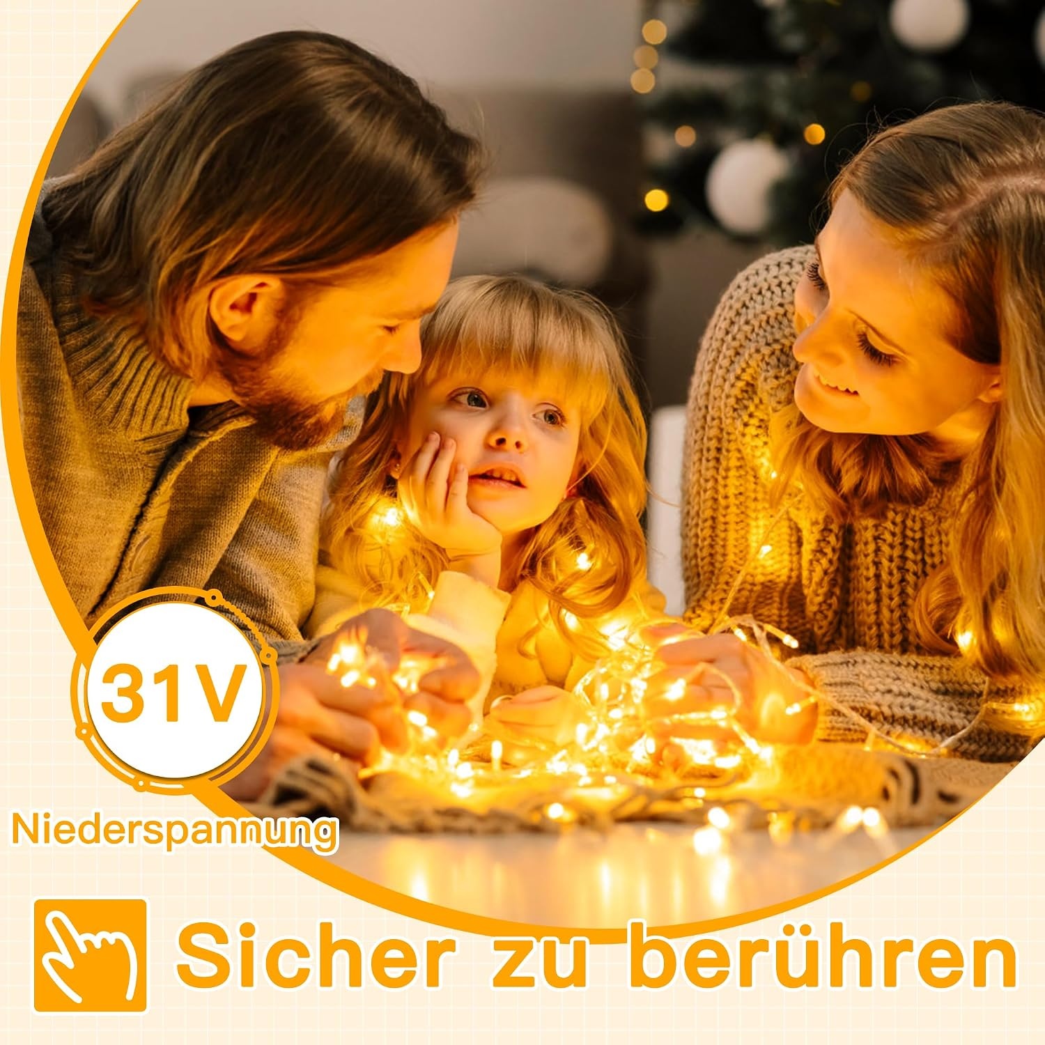 Lichtsnoer Buiten 10m 100 LED Warmwit Waterdicht met Timer & 8 Modi (58% Korting)