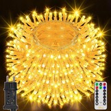 Lichtsnoer Buiten 10m 100 LED Warmwit Waterdicht met Timer & 8 Modi (58% Korting)