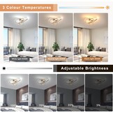 Comely 36W Dimmable LED Ceiling Light, Creative Flower Shape Golden Ceiling Light, Modern LED Ceiling Light with Remote Control for Bedroom, Hallway, Entrance, 3000K-6500K