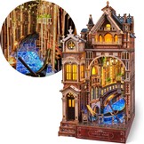 FUNPOLA Magic Station Book Nook 3D LED Puzzle – Interactive Magic Miniature with Infinite Expansion Space, DIY Bookshelf Insert, Decoration and Creative Gift (Magic Station)