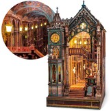 FUNPOLA Magic Station Book Nook 3D LED Puzzle – Interactive Magic Miniature with Infinite Expansion Space, DIY Bookshelf Insert, Decoration and Creative Gift (Magic Station)