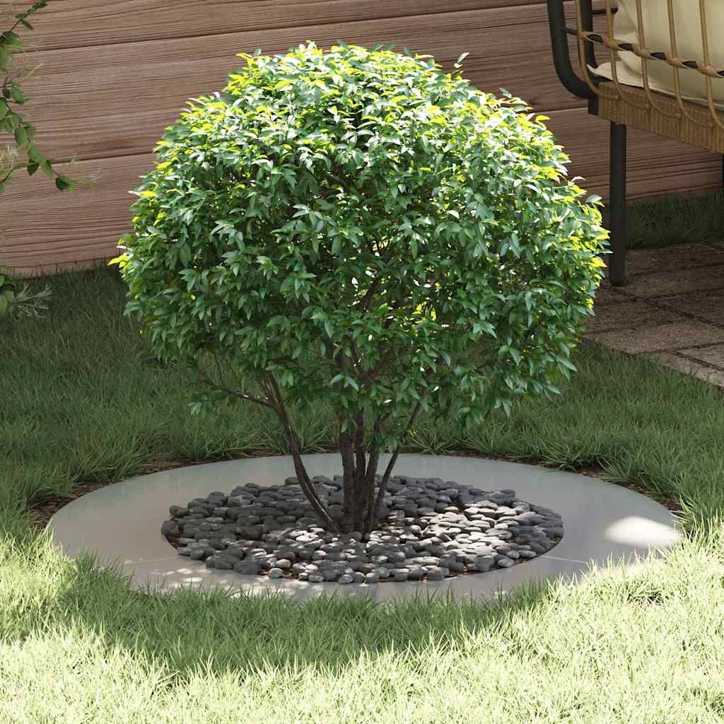 vidaXL Platte boomring Zilver Ø50 / 80 cm Gegalvaniseerd staal