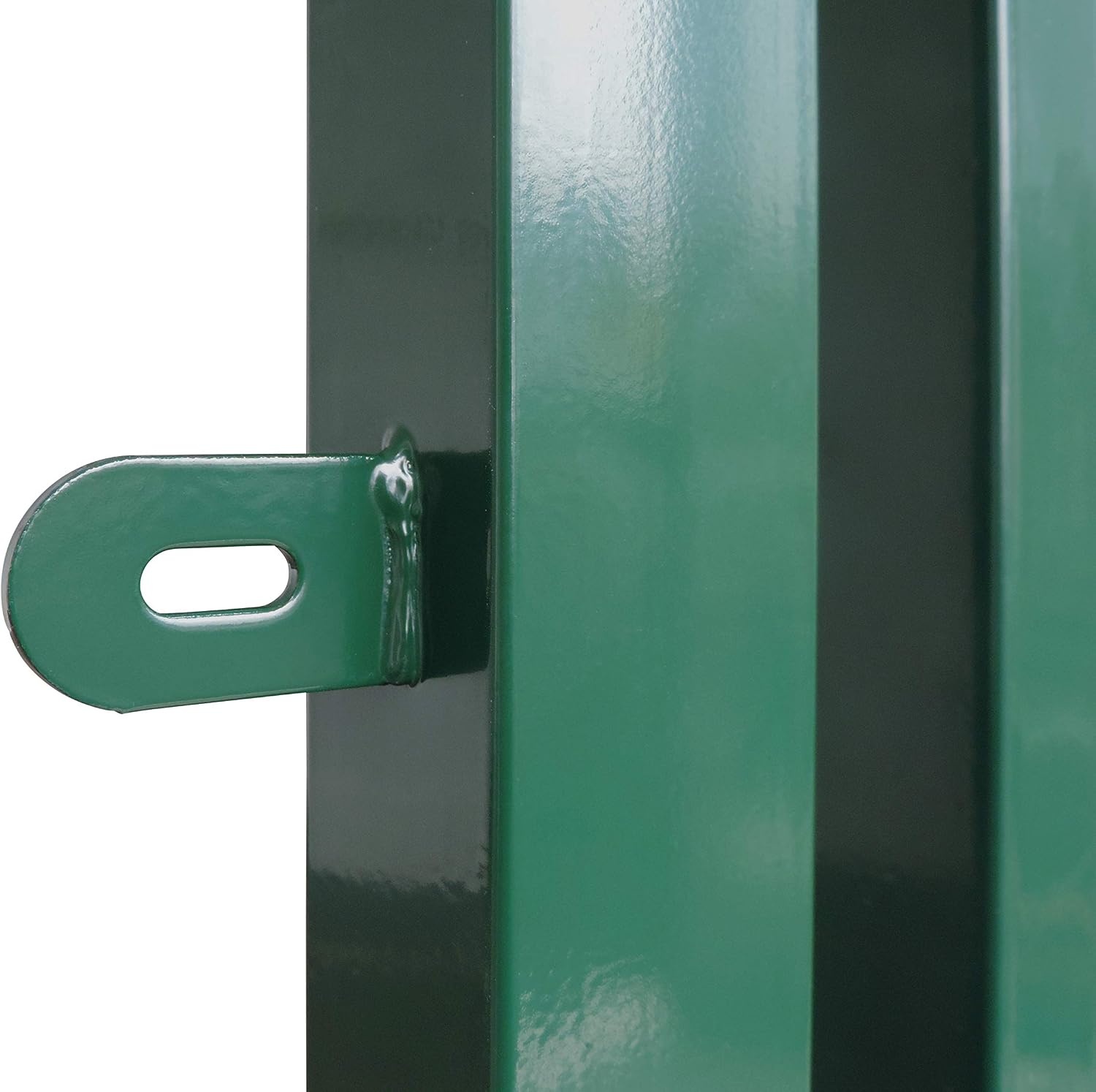 gate for rod mat fence, colour and height of your choice, incl. poles and mounting material (garden gate H 140 x W 100 cm, green)