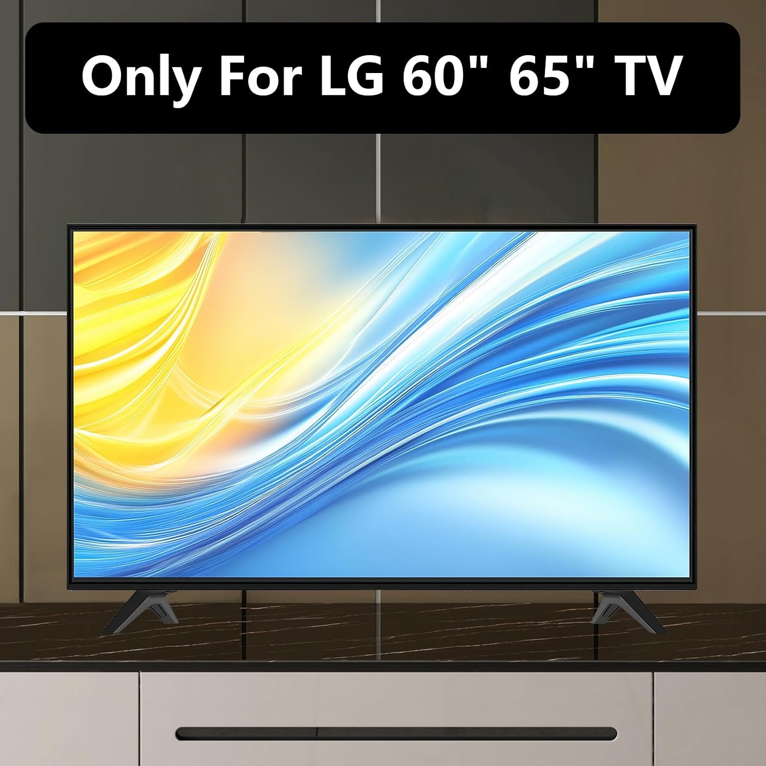 Standaard voor LG tv, universel tafelbureau, voetstuk, compatibel met LG TV 49-65 inch - Maat 60 65 Inch