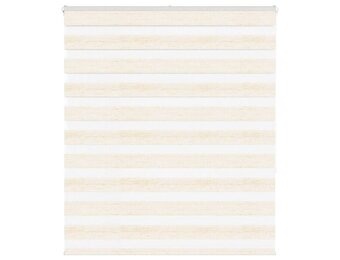vidaXL Zebra rolgordijn 130x150 cm stofbreedte 125,9 cm marmerbeige