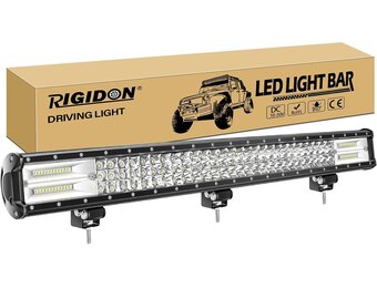 RIGIDON Driving Led Light Bar 28 inch 396W, 7D Tri rij 12V 24V voor Auto Off road Truck SUV UTE ATV 4x4 voor Flood Spot Combo Beam, Waterdichte Driving Work Lamp voor 6000K Wit Mistlicht - Maat 28 inch 396W