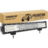 RIGIDON Driving Led Light Bar 28 inch 396W, 7D Tri rij 12V 24V voor Auto Off road Truck SUV UTE ATV 4x4 voor Flood Spot Combo Beam, Waterdichte Driving Work Lamp voor 6000K Wit Mistlicht - Maat 28 inch 396W