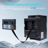 DewinLVD VFD Frequentieomvormer 0,75 kW, 220V, met Afneembaar Bedieningspaneel en 1,5m Kabel