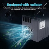 DewinLVD VFD Frequentieomvormer 0,75 kW, 220V, met Afneembaar Bedieningspaneel en 1,5m Kabel