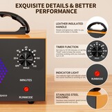 Professionele Ozon Generator 40.000 mg/u - Luchtreiniger met Tijdschakelaar - 300 m² - Zilver