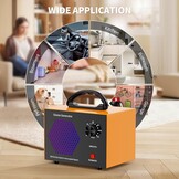 Professionele Ozon Generator 40.000 mg/u - Luchtreiniger met Tijdschakelaar - 300 m² - Zilver
