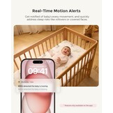 Momcozy Babyfoon Met 2-Camera App, 12,7 cm Wi-Fi Video Babyfoon Met Camera En Audio, 4× Zoom, Bewegings- En Huilherkenning, Veilige Zone, Heldere Nachtzicht, Tweeweggesprek, Foto- En Video-opname