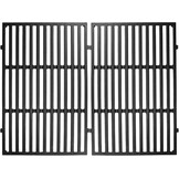GFTIME 44.5 x 30.2cm 7638 Cast Iron Cooking Grates for Weber Spirit I & II 300 Series, Weber Spirit E/S-310, E/S-320, E/S-330, Spirit 700 (With Front Buttons), 7638 Cast Iron Grate