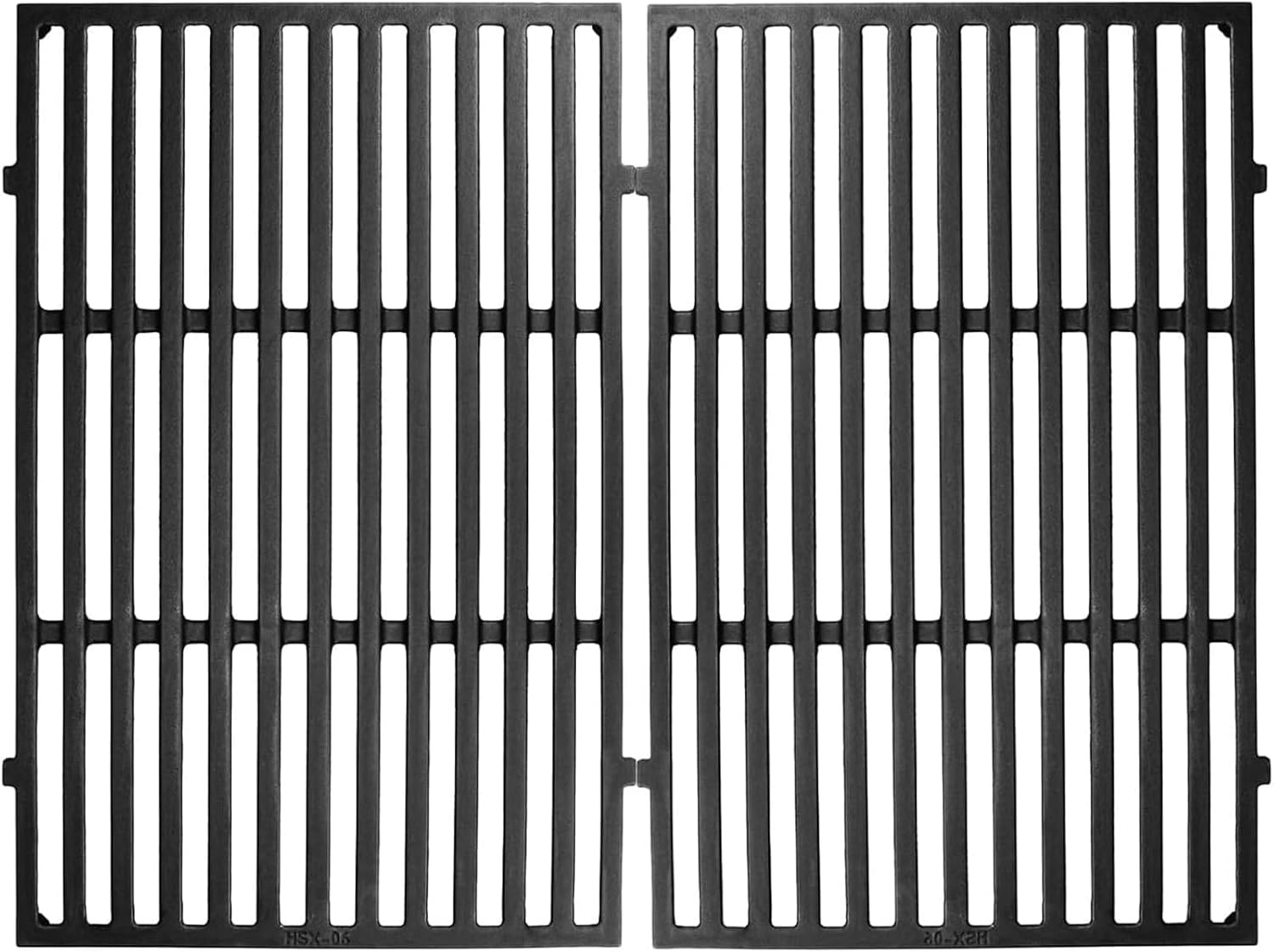 GFTIME 44.5 x 30.2cm 7638 Cast Iron Cooking Grates for Weber Spirit I & II 300 Series, Weber Spirit E/S-310, E/S-320, E/S-330, Spirit 700 (With Front Buttons), 7638 Cast Iron Grate