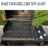 GFTIME 44.5 x 30.2cm 7638 Cast Iron Cooking Grates for Weber Spirit I & II 300 Series, Weber Spirit E/S-310, E/S-320, E/S-330, Spirit 700 (With Front Buttons), 7638 Cast Iron Grate