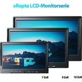 eRapta 10 inch 1080 P HD Wired Backup 2 Camera Systeem Kit, Dual Split Screen Monitor met Opname IP69 Waterdichte Vooraanzicht Achteruitrijcamera Parking Lijnen voor Truck/Semi-Trailer/Box Truck/RV