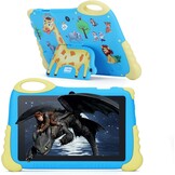 C idea Kids Tablet Android 7 inch voor kinderen, 4 (2 + 2) GB RAM + 32 GB ROM + 512 GB uitbreidbaar, IPS-scherm 1024 x 600, iWawa vooraf geïnstalleerd, Bluetooth, WLAN (blauw)