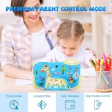 C idea Kids Tablet Android 7 inch voor kinderen, 4 (2 + 2) GB RAM + 32 GB ROM + 512 GB uitbreidbaar, IPS-scherm 1024 x 600, iWawa vooraf geïnstalleerd, Bluetooth, WLAN (blauw)