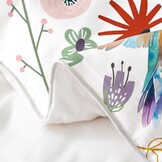 Dekbedovertrekset 100% Katoen Blauw Groen Vogel Bloem 155x220 cm - 56% Korting!