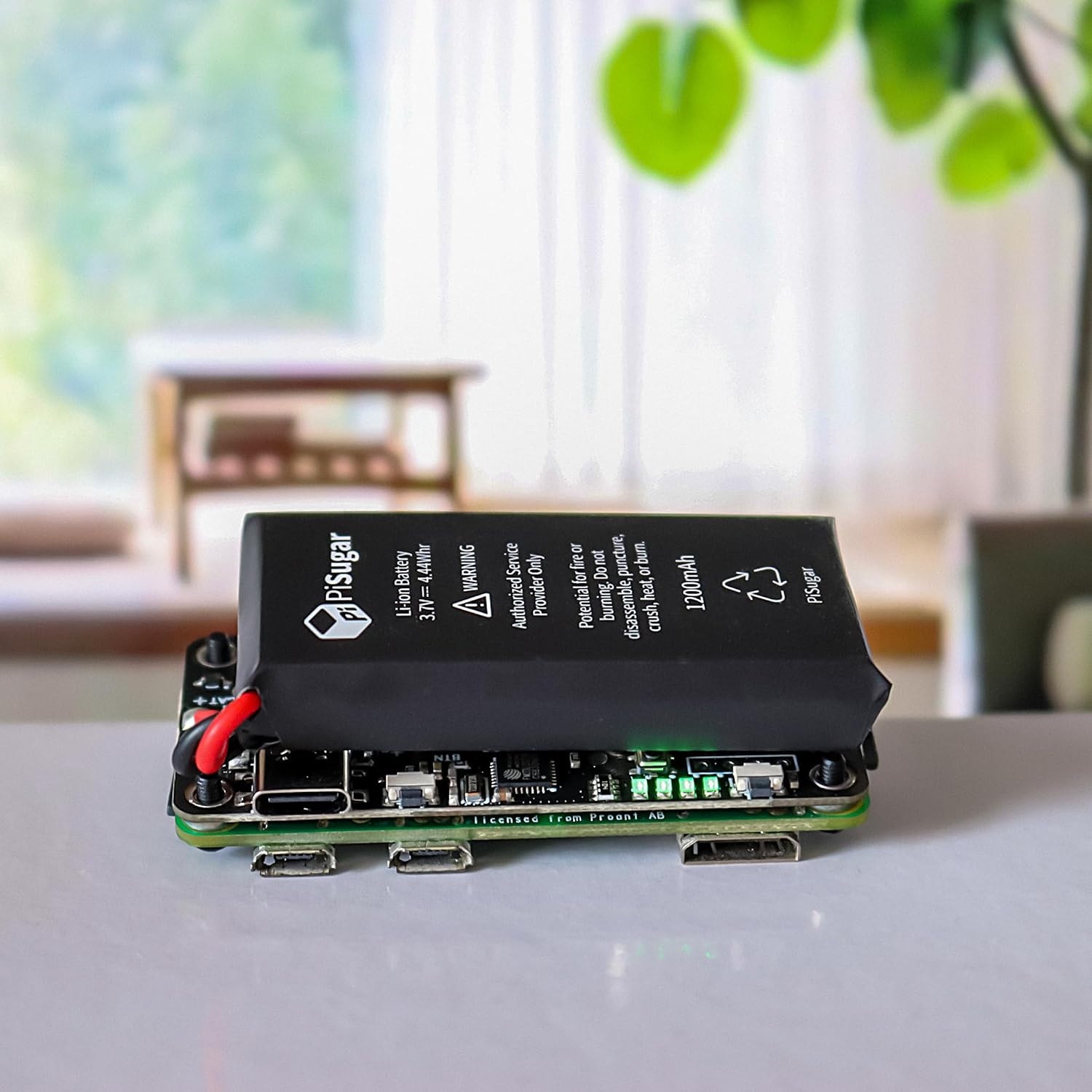 Pisugar 3 Draagbare 1200 mAh UPS Lithium Batterij Pwnagotchi Power Module voor Raspberry Pi-Zero W/WH Model Accessoires Handhouder (niet inbegrepen Raspberry Pi)