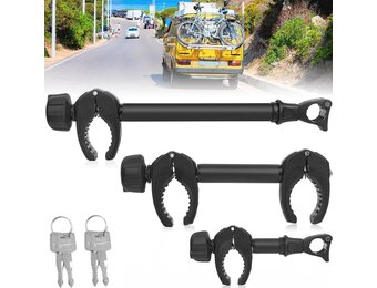 Framehouder voor fietsendrager, 3 stuks, 25 cm + 32 cm + 45 cm lengte, universele fietsframehouder, afsluitbaar, framehouder voor U-beugelbuis: Ø 2,5-3 cm, framediameter van de fiets: Ø 3-6 cm