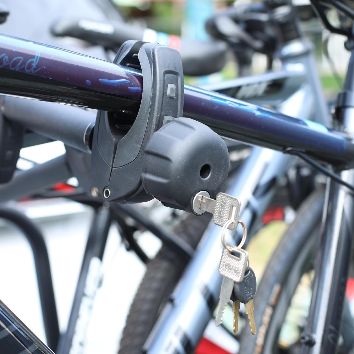 Framehouder voor fietsendrager, 3 stuks, 25 cm + 32 cm + 45 cm lengte, universele fietsframehouder, afsluitbaar, framehouder voor U-beugelbuis: Ø 2,5-3 cm, framediameter van de fiets: Ø 3-6 cm