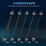 Orion Motor Tech Wiellagertrekkerset, 27-delig, voor silentlagers, gereedschaptrekker, wiellagers, bussen, uit- en plaatsen van rubberen bussen, aslager, trek- en drukhulzenset, staal