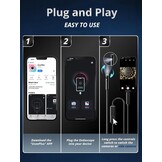 Acoath Endoscoopcamera met licht, 1920 HD buiscamera met 8 leds, IP67 waterdichte inspectiecamera, gadget, 5 m kanaalcamera, gereedschap voor Android en iOS, 2 lenzen