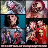 CHASPA Halloween vloeibare latex SFX make-up kit litteken wax + 2 x vloeibare latex + 2 x nepbloed + spatel gereedschap