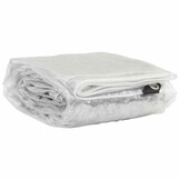 vidaXL Doorzichtig zeildoek met zeilringen 5x5 m PVC