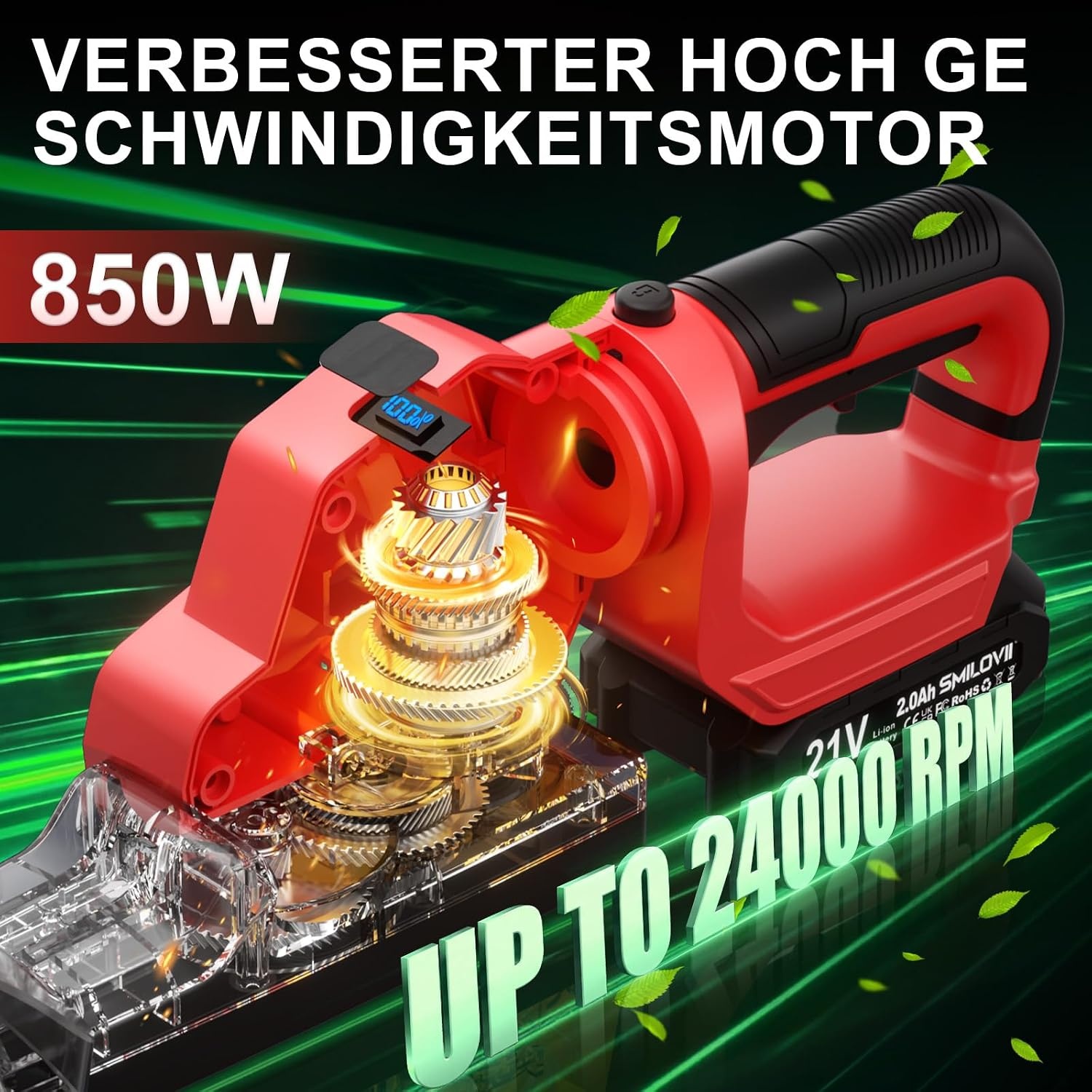 Accu Heggenschaar 21V - 50cm Mes - 34% Korting