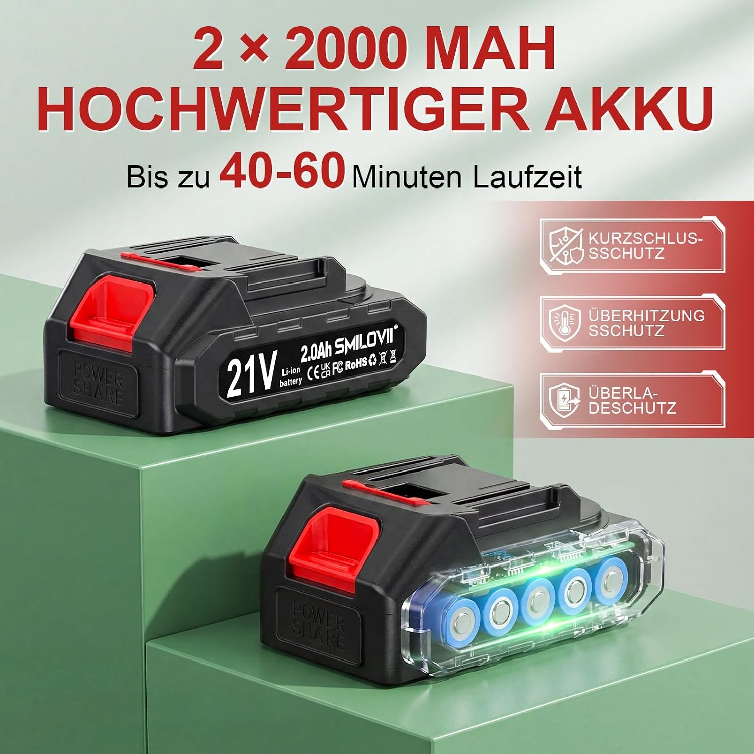 Accu Heggenschaar 21V - 50cm Mes - 34% Korting